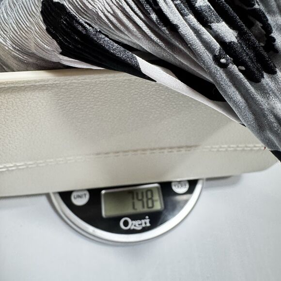 VTG Y2K/90s XL Micropleat Polka Dot Floral Peter Pan Blouse Bell Sleeves Peplum - Picture 10 of 10